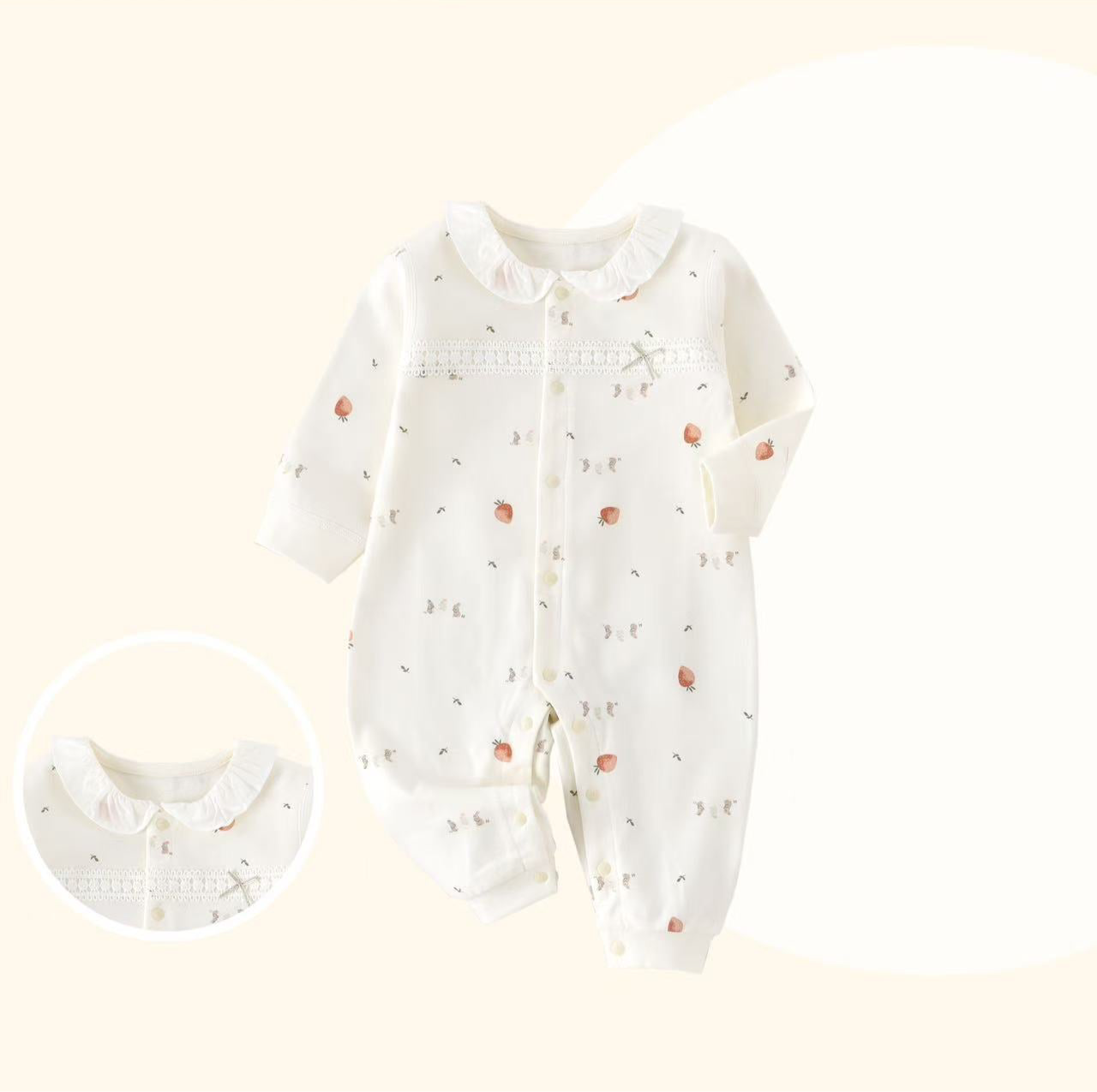 One Piece Sleepwear with Ruffle