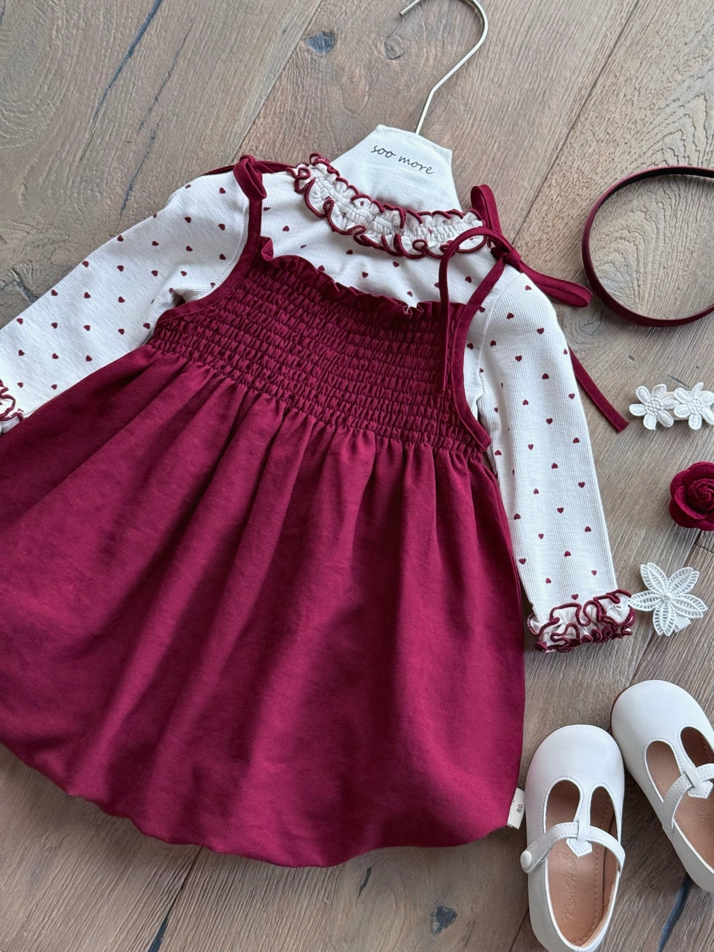 Love & Mistletoe Smocked Dress Set