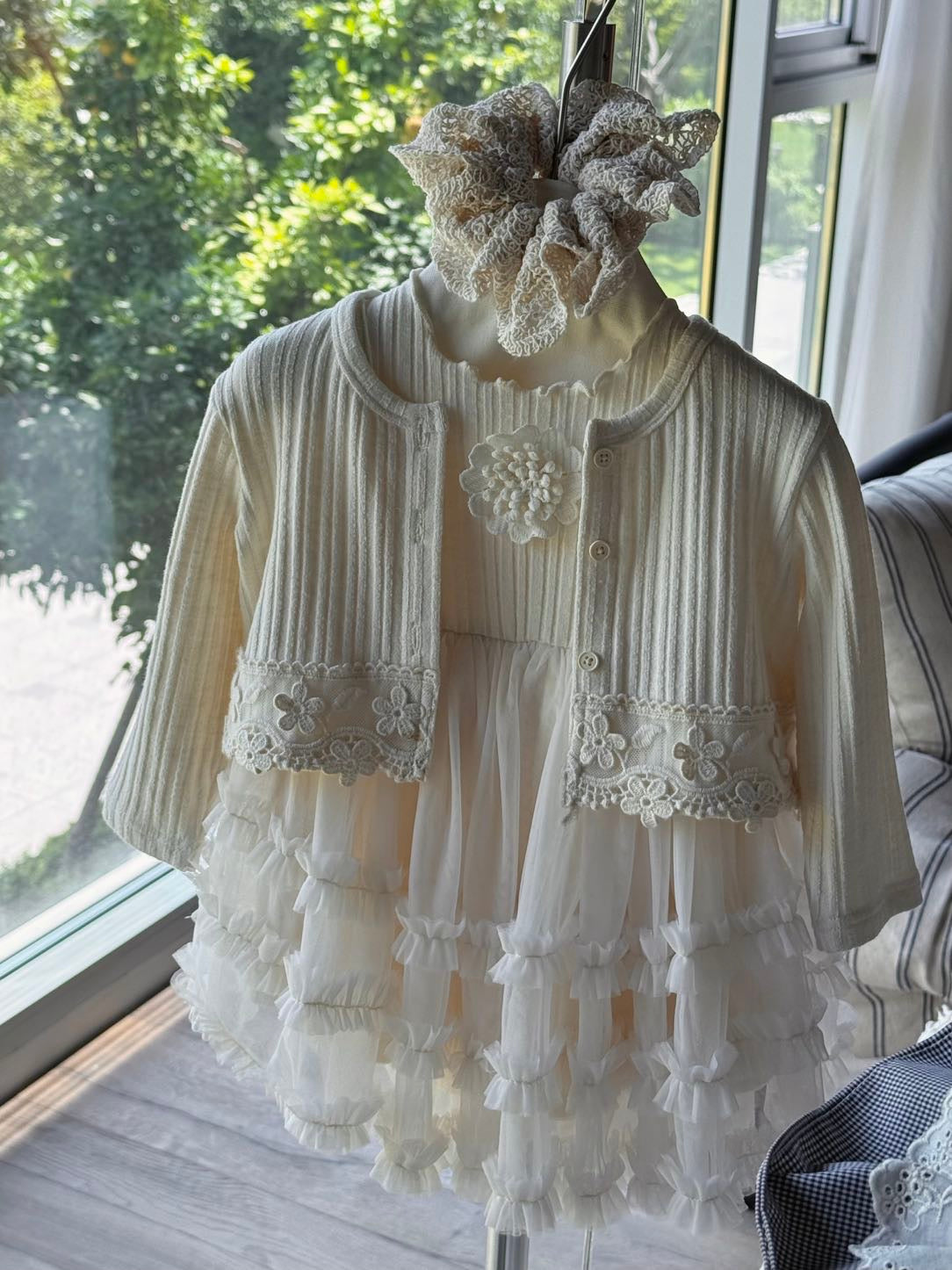 Ivory Lace Two-Piece Set