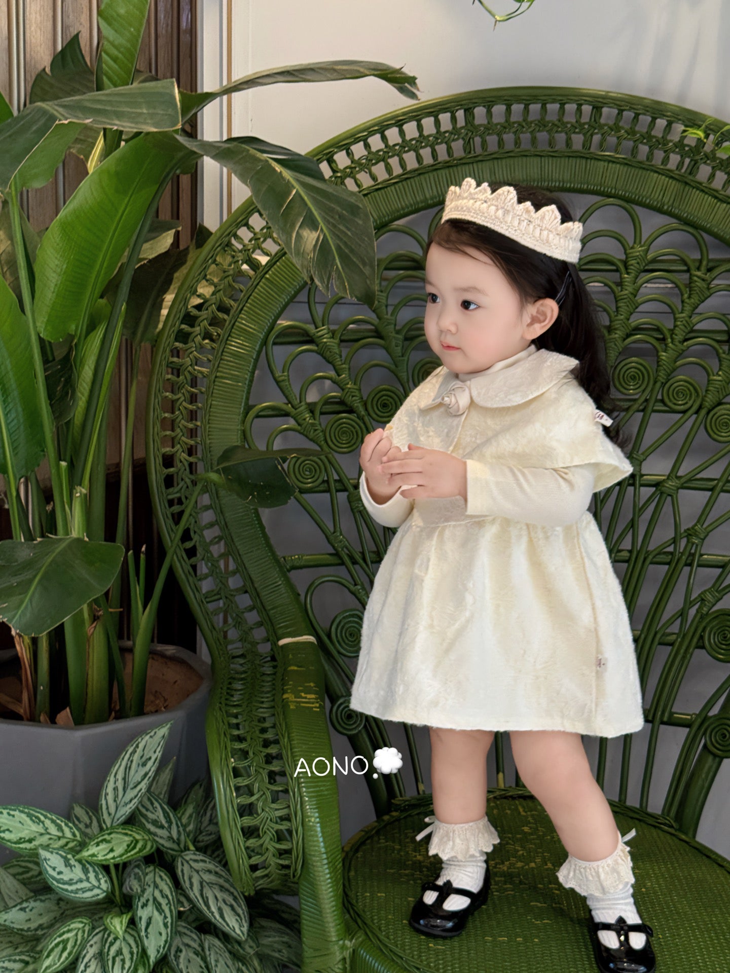 White Whisper Dress with Cape