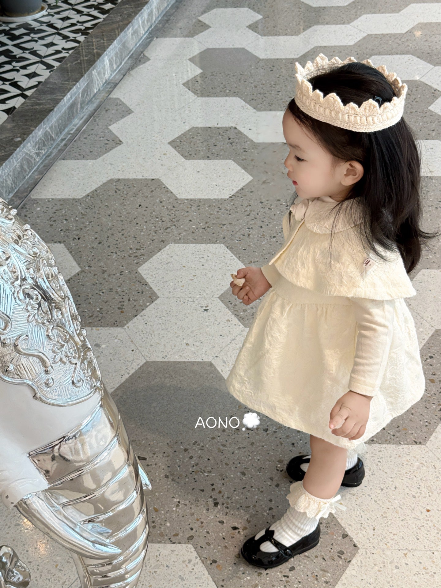 White Whisper Dress with Cape