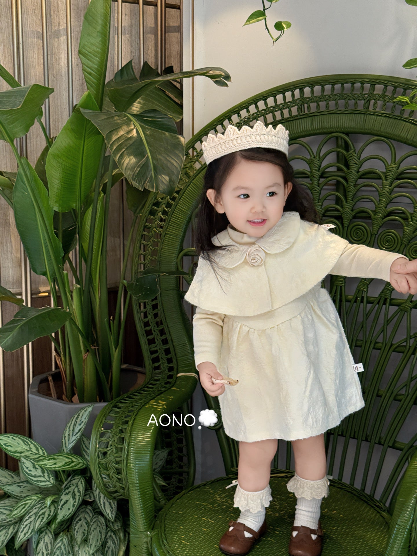 White Whisper Dress with Cape