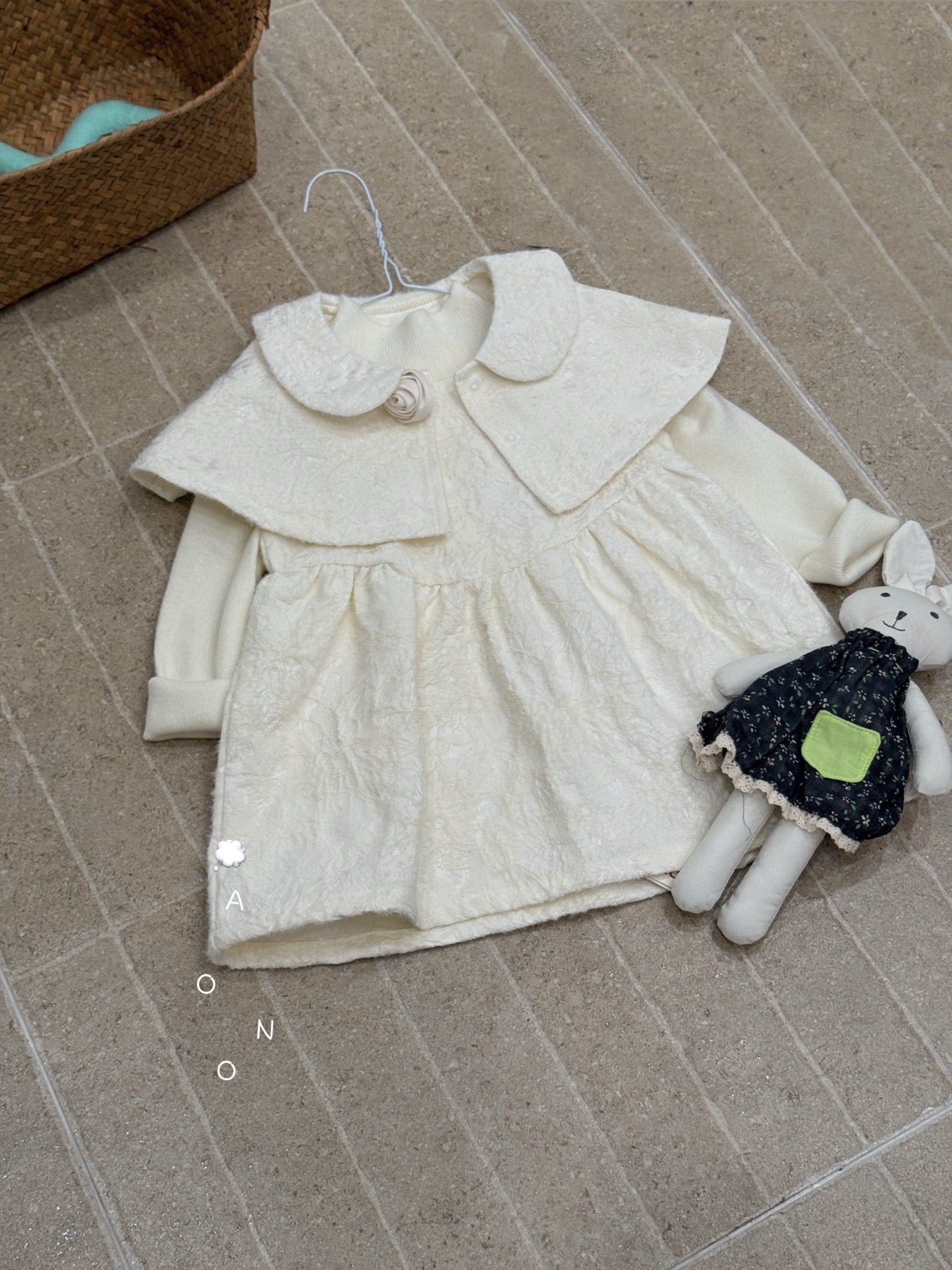 White Whisper Dress with Cape