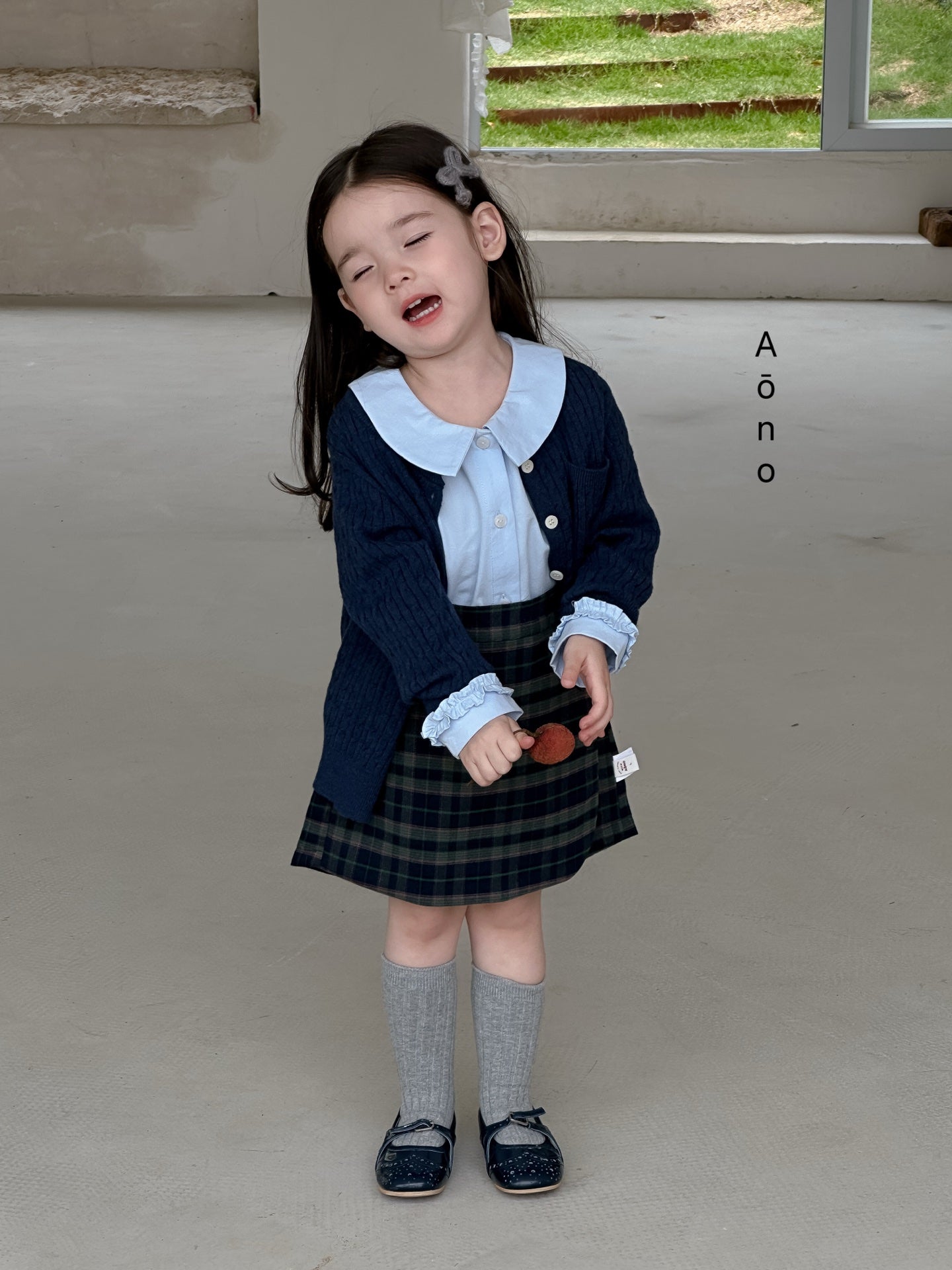 Harper Plaid Button Skort