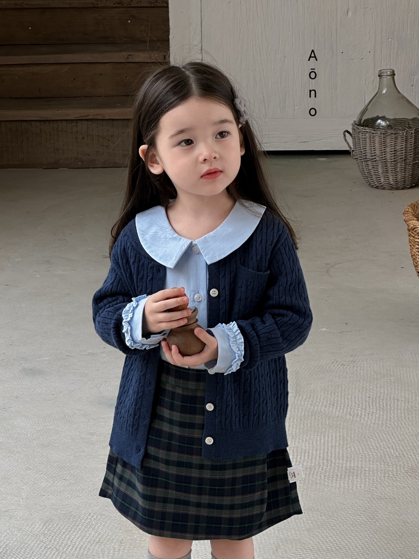 Harper Plaid Button Skort
