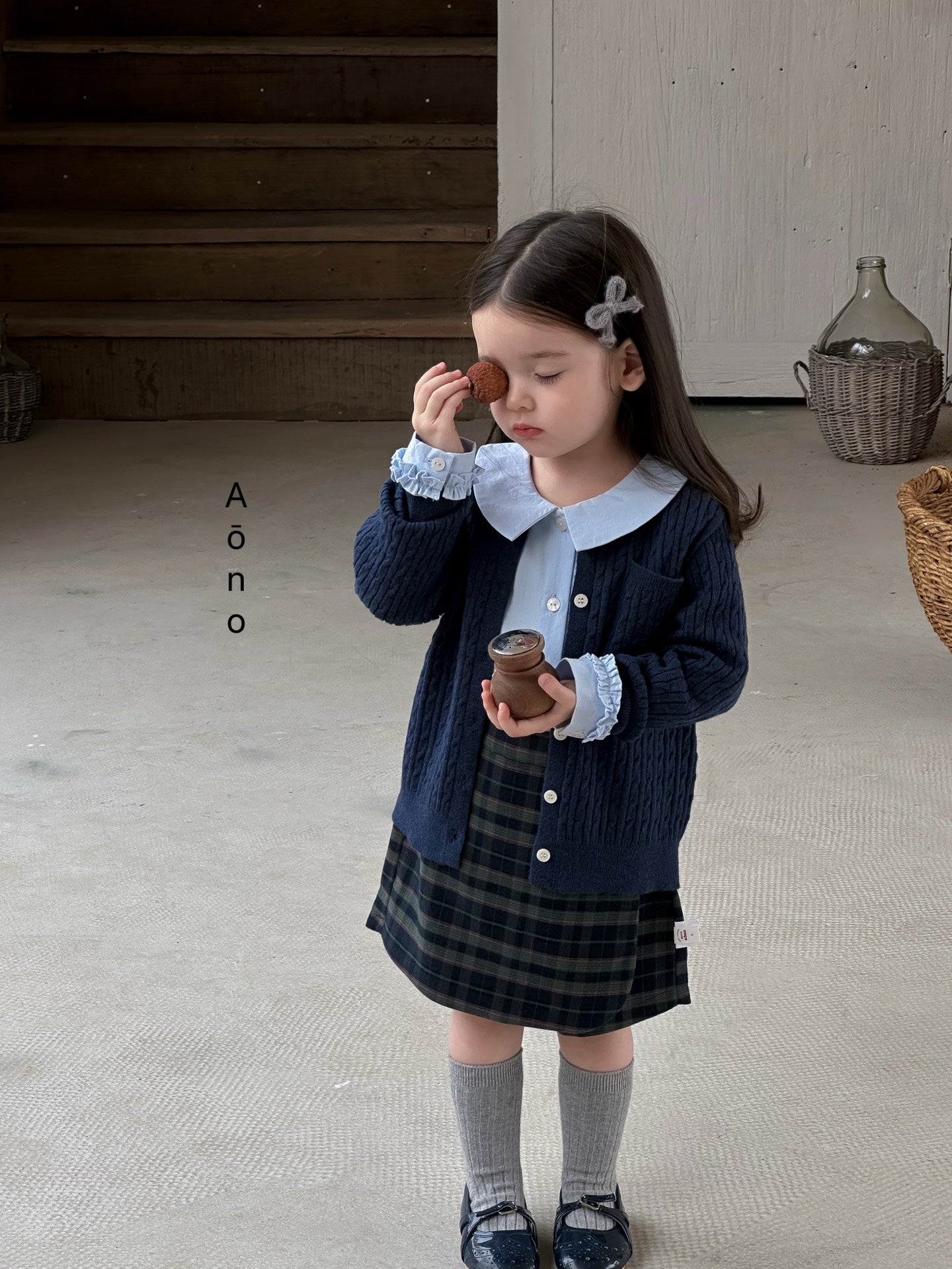 Harper Plaid Button Skort