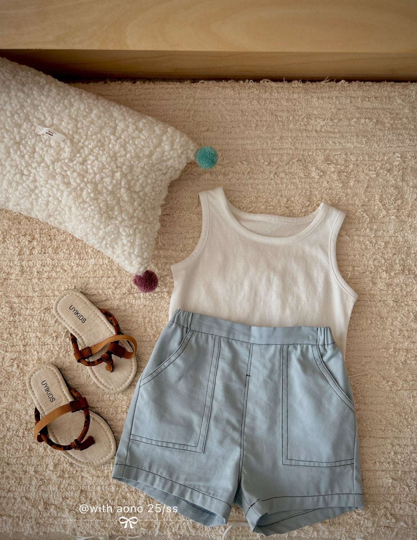 Classic Cotton Sleeveless Tank Top (Ivory White)