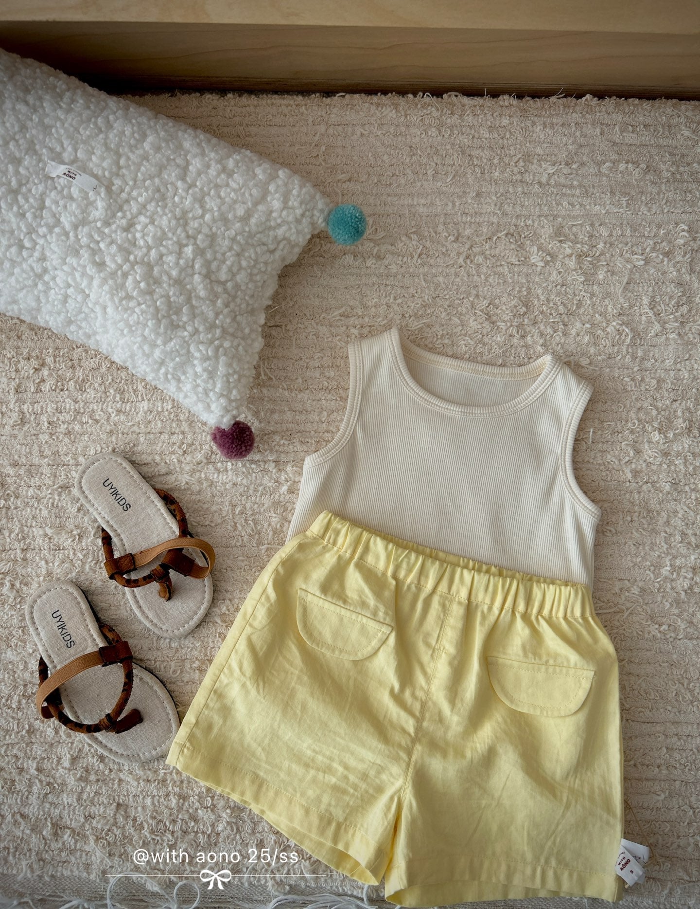 Classic Cotton Sleeveless Tank Top (Ivory White)