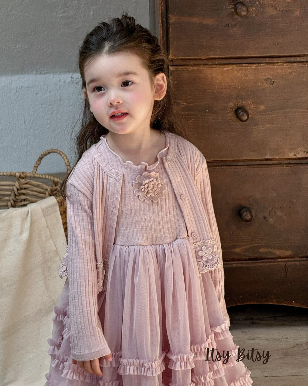 Rosy Lace Two-Piece Set