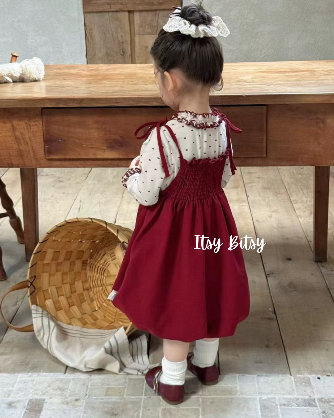 Love & Mistletoe Smocked Dress Set