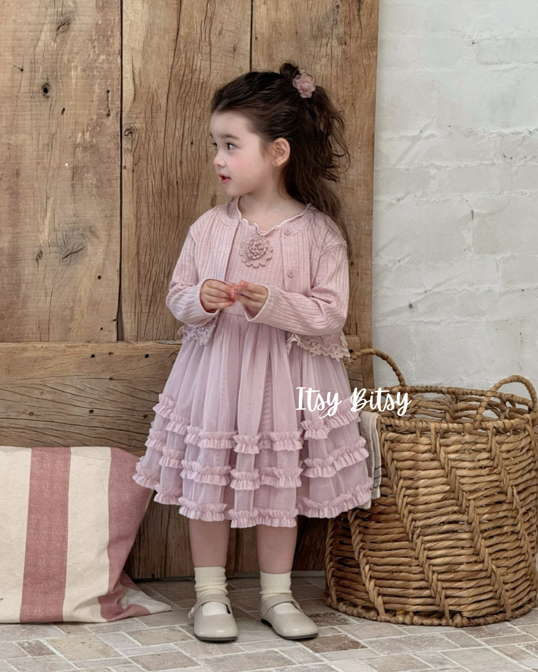 Rosy Lace Two-Piece Set