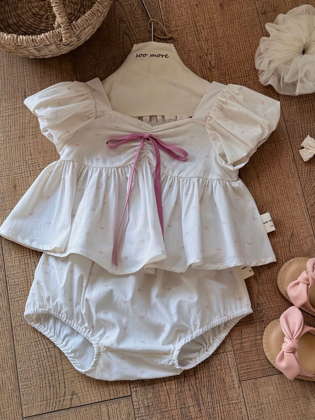 Angel Bow Romper