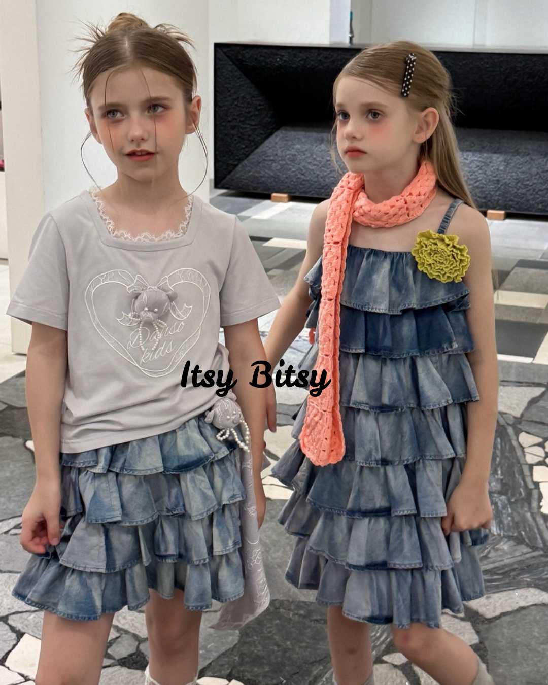 Tied Dye Ruffle Skirt
