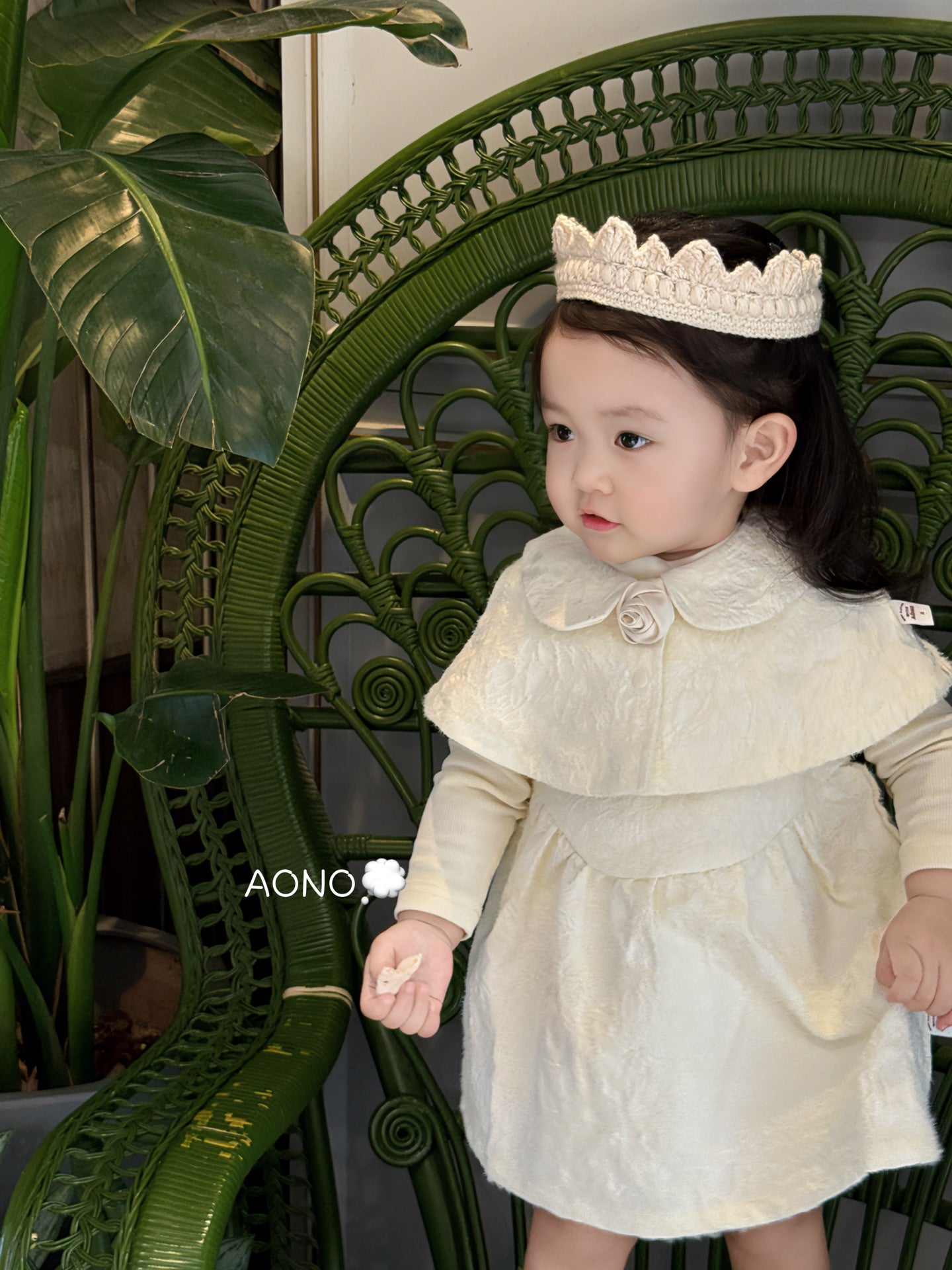 White Whisper Dress with Cape