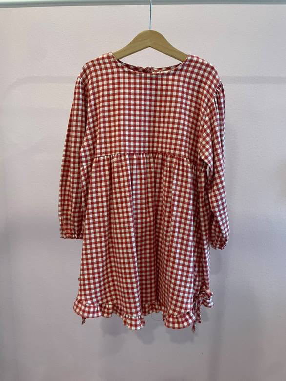 Loose Checked Dress