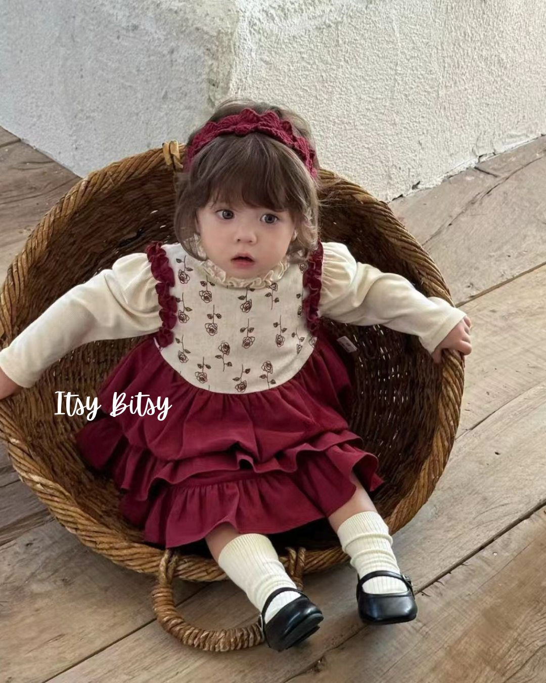 Red Blooming Two-Piece Set