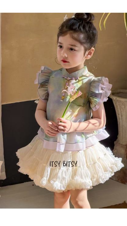 Jade Blossom Blouse