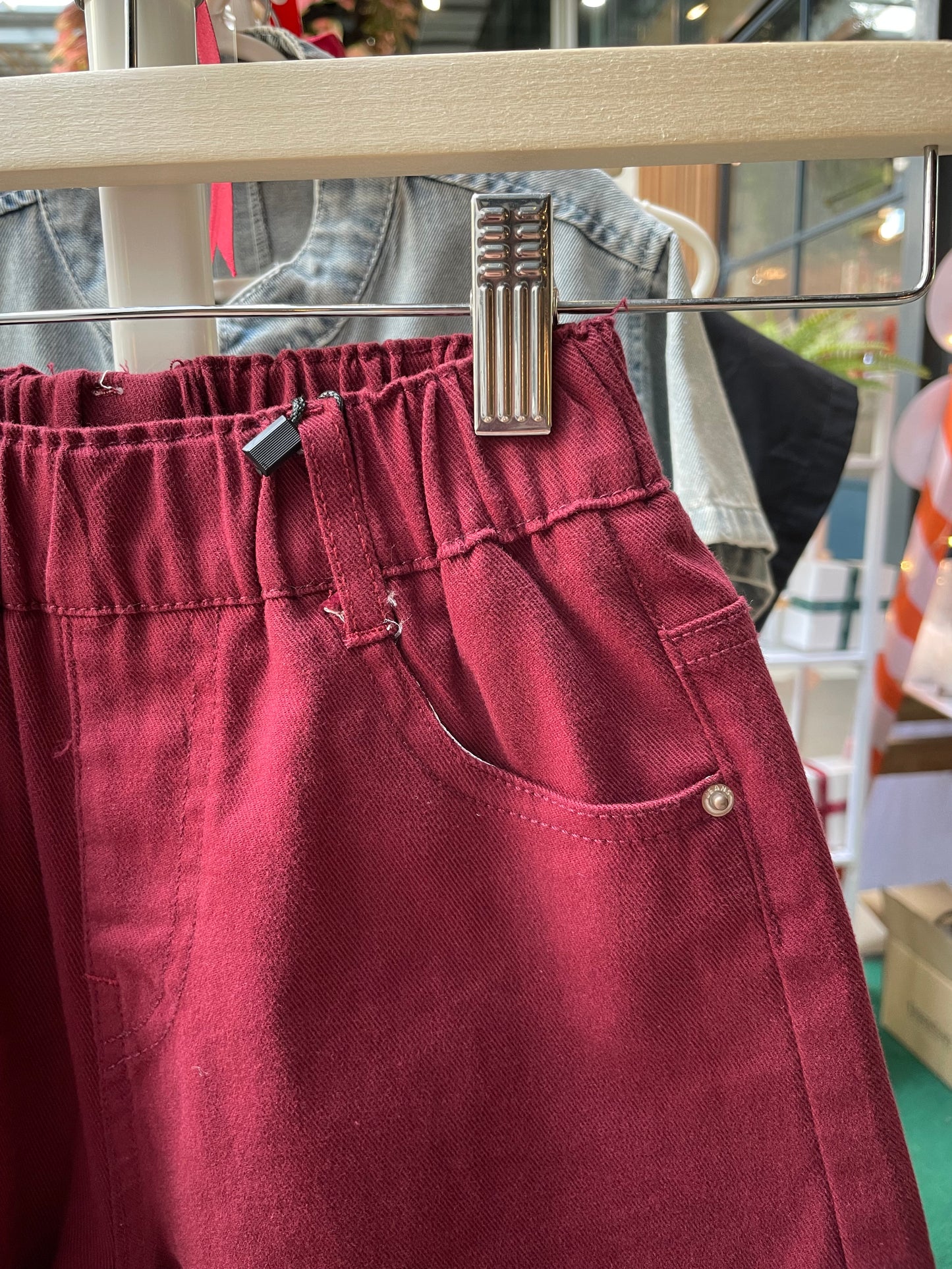 Maroon Casual Pants