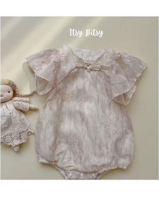 Floral Oriental Onesie