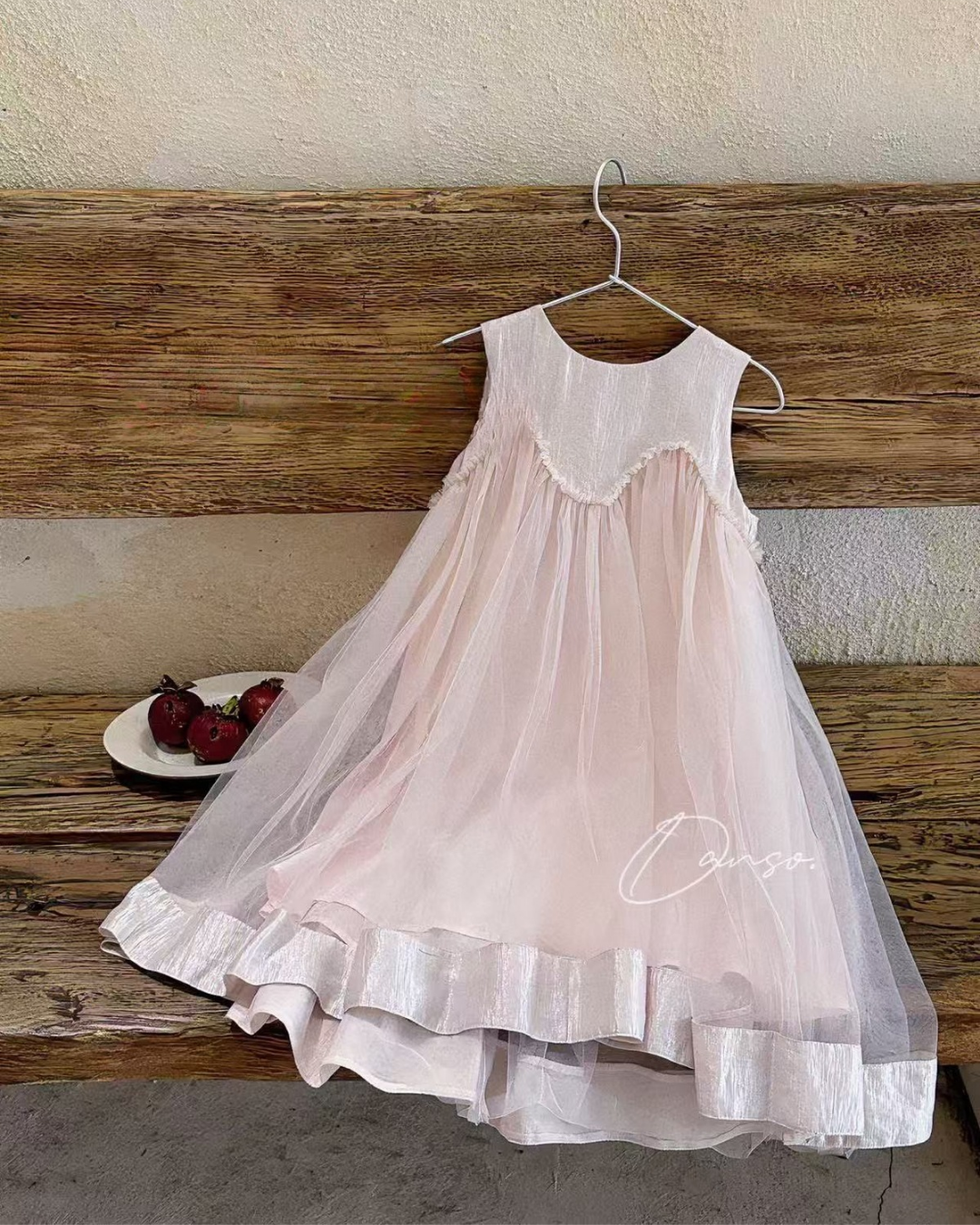 Rosy Dream Sleeveless Dress