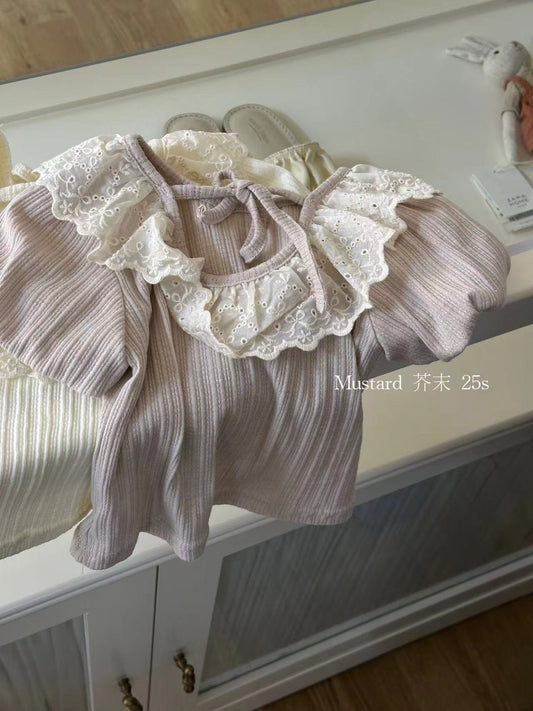 Lavender Puff Top