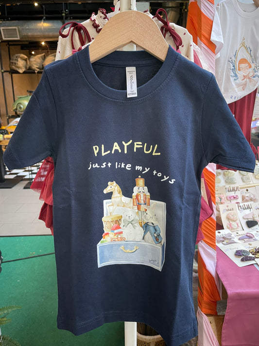 Yiliyuli Christmas Edition Tee in Blue