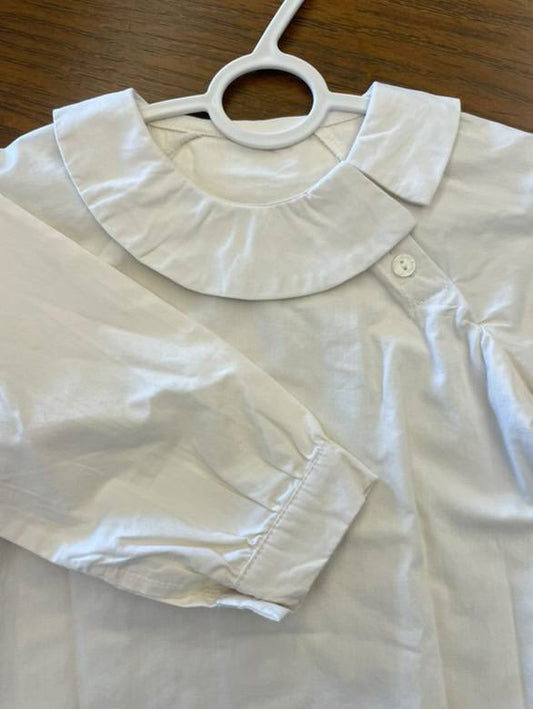 Asymmetrical Peter Pan Collar Blouse