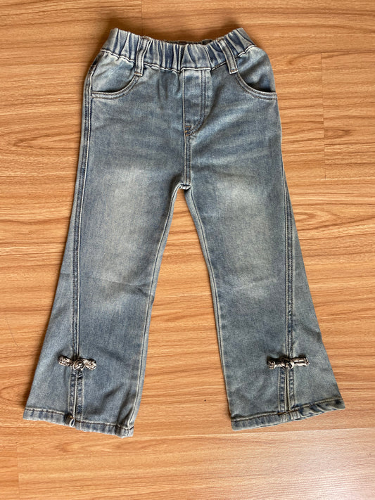 Denim Bottom with Oriental Detail