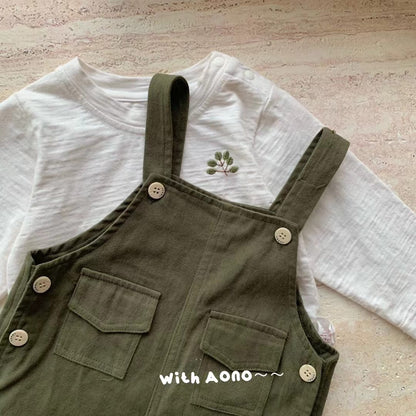 Double Pocket Dungaree in Sage