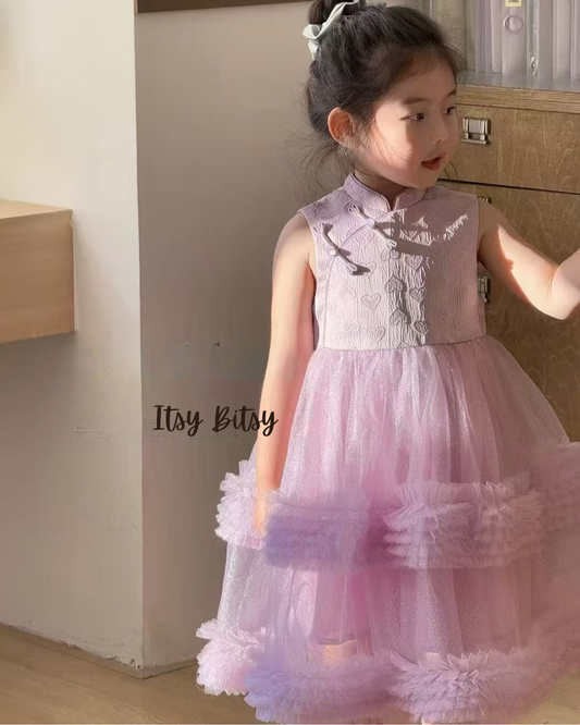 Lilac Qipao Dress