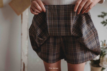 Pintuck Pleats Skirt Pants