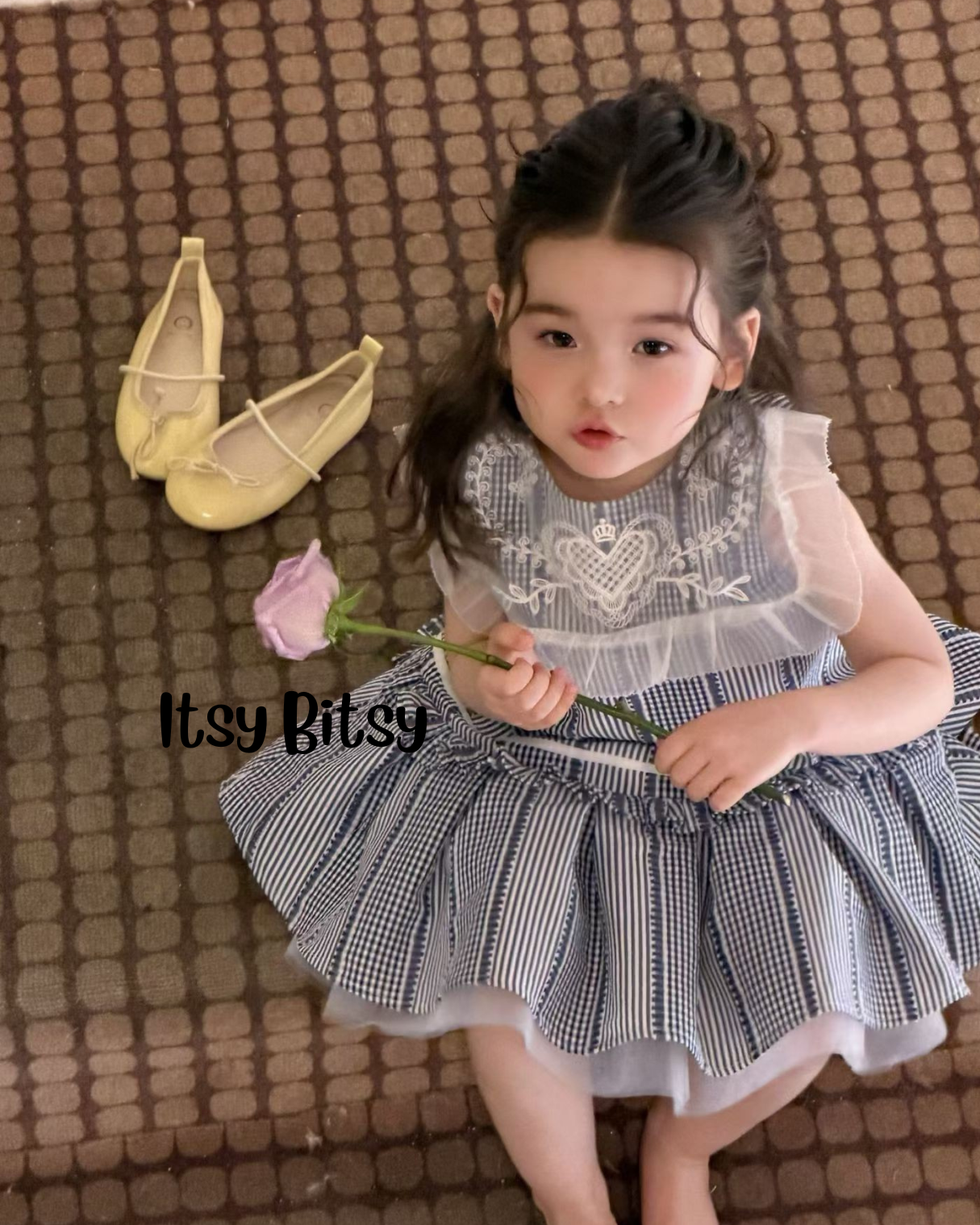 Parisian Heart Ruffle Dress